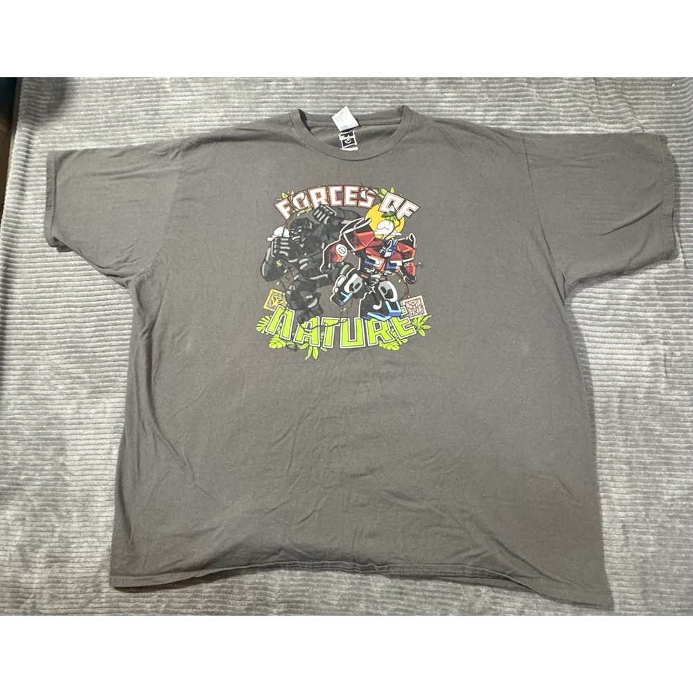 Men's Gray 4xl Hasbro Transformers 2018 Tshirt Retro Style